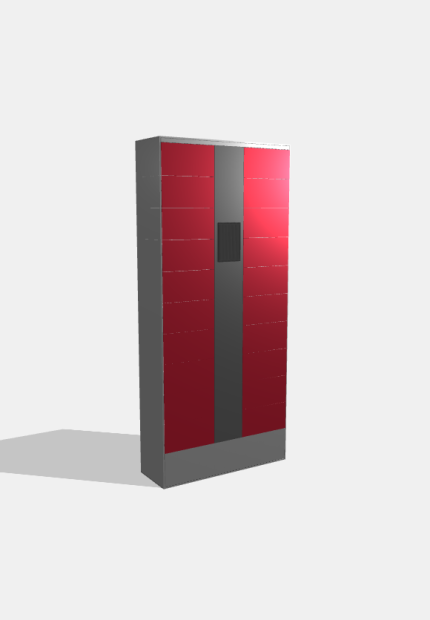 Электронный абонентский шкаф на 20 ячеек (высота ячейки 170 мм), 1943×851×300 мм