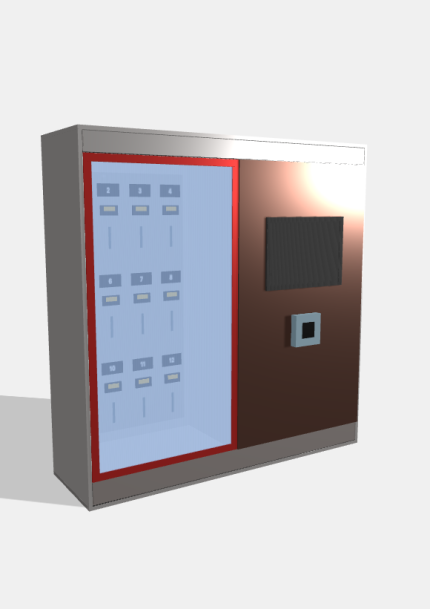 Автоматическая ключница, 12 ячеек, 700×200×720 мм