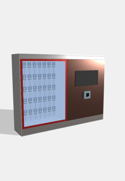 Электронная ключница, 40 ячеек, 850×160×620 мм