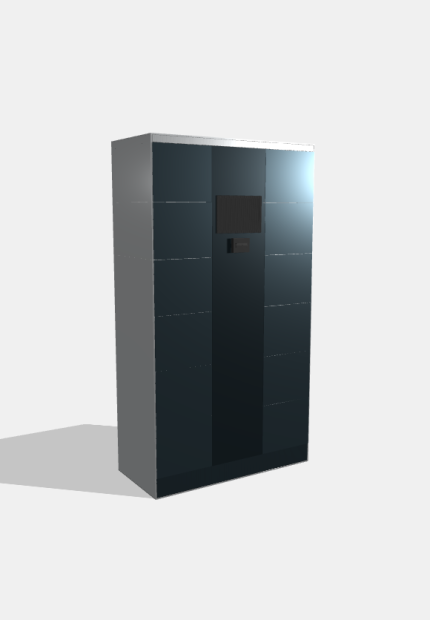 Камера хранения для аэропорта и вокзала, 12 ячеек, 1200×850×2100 мм