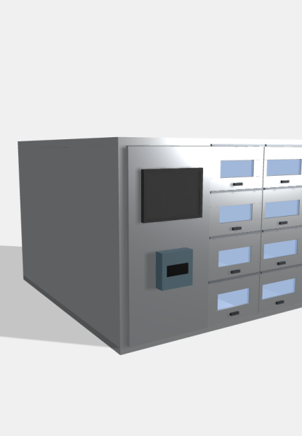 Модуль хранения пропусков, 8 ячеек, 260×200×320 мм