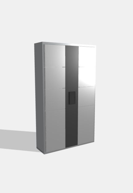 Настенный автомат зарядки, 10 ячеек, 980×180×520 мм