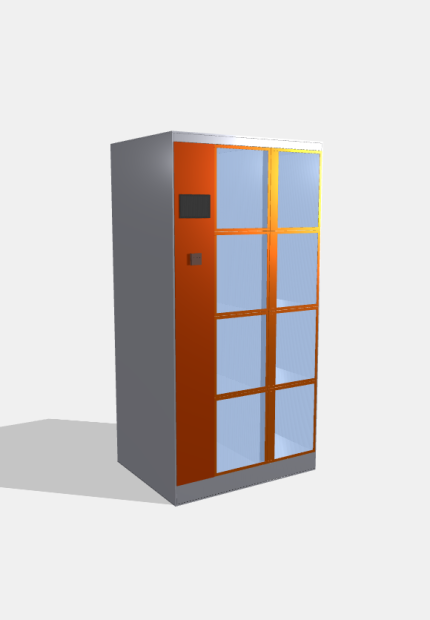 Постамат для еды и продуктов, 8 ячеек, 900×720×1950 мм