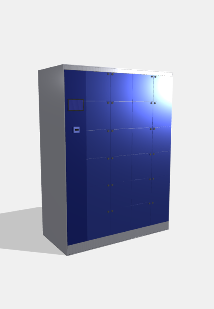 Постамат для выдачи интернет-заказов, 24 ячейки, 1320×650×1850 мм
