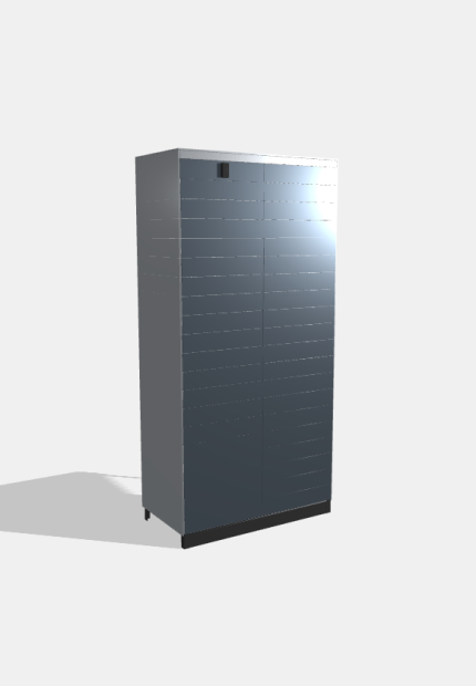 Инструментальный шкаф с полками, 1000×500×2000 мм